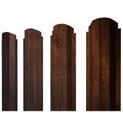 Штакетник П-образный А фигурный 0,45 Print Premium Cherry Wood Fresh TwinColor