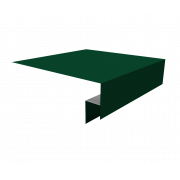 Планка околооконная сложная 200х50х18 (j-фаска) 0,5 Satin с пленкой RAL 6005 зеленый мох (2м)