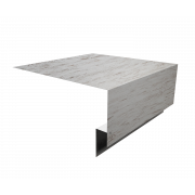 Планка околооконная сложная 250х75х18 (j-фаска) 0,45 Print Elite Snow Wood TwinColor (2м)