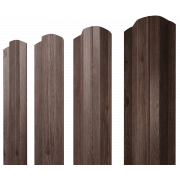 Штакетник М-образный В фигурный 0,45 Print Elite White Wood TwinColor