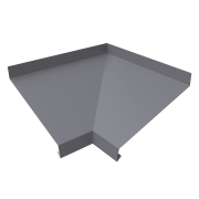 Угол отлива внутренний 100 0,5 Satin с пленкой RAL 7004 сигнальный серый