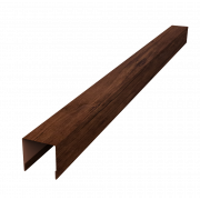 Планка вертикальная лицевая для горизонтального монтажа штакетника 0,45 Print Premium Cherry Wood Fresh TwinColor (2м)