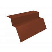 Планка карнизная для металлочерепицы квинта Uno 0,45 Drap TX RAL 8004 терракота (2м)
