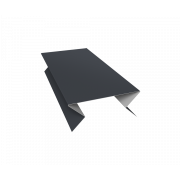 Планка угла внешнего составная нижняя 0,45 Drap RAL 7024 мокрый асфальт (2м)