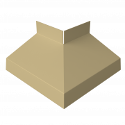 Угол отлива внешний 70 0,4 PE с пленкой RAL 1014 слоновая кость