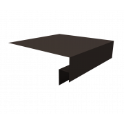 Планка околооконная сложная 200х50х18 (j-фаска) 0,5 Atlas X с пленкой RR 32 темно-коричневый (3м)