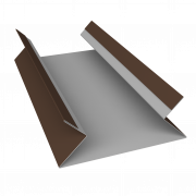 Планка угла внутреннего составная верхняя 0,5 PurPro с пленкой RAL 8017 шоколад (3м)