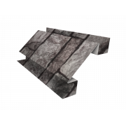 Планка угла внутреннего сложного Экобрус Grand Line 0,45 Print Elite Fine Stone TwinColor (2м)