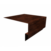 Планка околооконная сложная 250х75х18 (j-фаска) 0,45 Print Elite Cherry Wood TwinColor (3м)