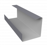 Планка угла внутреннего составная нижняя 0,4 PE с пленкой RAL 7004 сигнальный серый (2м)