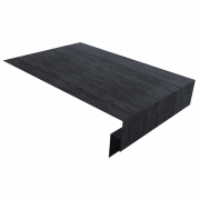 Планка околооконная сложная 250х50х18 (j-фаска) 0,45 Print Premium Grey Wood TwinColor (3м)