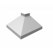 Угол отлива внешний 100 0,45 PE с пленкой RAL 9003 сигнальный белый