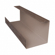 Планка угла внутреннего составная нижняя 0,45 Print Elite White Wood TwinColor (2м)