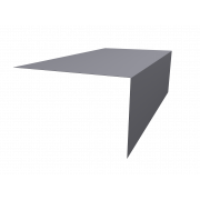 Планка околооконная фальц 0,45 Drap TX RAL 7004 сигнальный серый (3м)