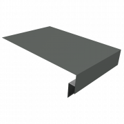 Планка околооконная сложная 250х50х18 (j-фаска) 0,45 PE с пленкой RAL 7005 мышино-серый (2м)