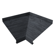 Угол отлива внутренний 100 0,45 Print Premium с пленкой Grey Wood TwinColor