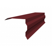 Планка торцевая фигурная 100х85 0,4 PE с пленкой RAL 3005 красное вино (2м)
