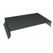 Парапетная крышка прямая 390мм 0,45 Drap TX RAL 7016 антрацитово-серый (3м)