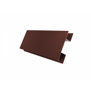 Планка H-образная стыковочная сложная 0,45 PE с пленкой RAL 3009 оксидно-красный (3м)