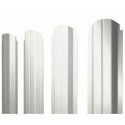 Штакетник П-образный А фигурный 0,45 PE-Double RAL 9003 сигнальный белый