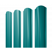 Штакетник Полукруглый Slim фигурный 0,45 PE RAL 5021 водная синь