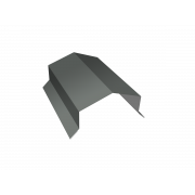 Парапетная крышка угольная 125мм 0,45 PE с пленкой RAL 7005 мышино-серый (3м)