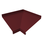 Угол отлива внутренний 200 0,5 Satin Matt с пленкой RAL 3005 красное вино