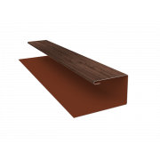 Планка П-образная (Блок-хаус, Экобрус) Grand Line 0,45 Print Premium Antique Wood TwinColor (3м)