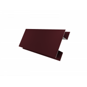Планка H-образная стыковочная сложная 0,5 Satin Matt TX RAL 3005 красное вино (2м)