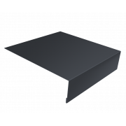 Планка околооконная простая 200х50 0,4 PE-Double с пленкой RAL 7024 мокрый асфальт (2м)