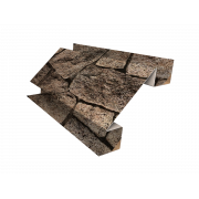 Планка угла внутреннего сложного Экобрус Grand Line 0,45 Print Elite King Stone TwinColor (2м)