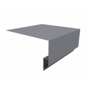 Планка околооконная сложная 250х75х18 (j-фаска) 0,45 PE с пленкой RAL 7004 сигнальный серый (2м)