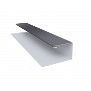 Планка П-образная (Блок-хаус, Экобрус) Grand Line 0,45 PE с пленкой RAL 7004 сигнальный серый (3м)