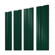 Штакетник Twin с прямым резом 0,5 PurLite Matt RAL 6005 зеленый мох