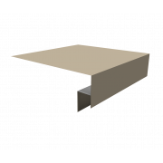 Планка околооконная сложная 200х50х18 (j-фаска) 0,5 Satin с пленкой RAL 1015 светлая слоновая кость (3м)