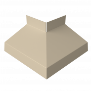 Угол отлива внешний 70 0,5 Satin с пленкой RAL 1015 светлая слоновая кость