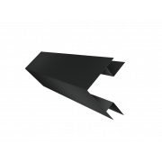 Планка угла внешнего сложного Экобрус Grand Line 0,45 PE-Double с пленкой RAL 7016 антрацитово-серый (2м)