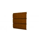 Софит металлический без перфорации 0,45 Print Elite с пленкой Golden Wood TwinColor