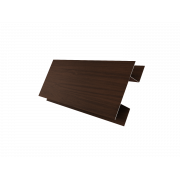 Планка H-образная стыковочная сложная 0,45 Print Elite Choco Wood TwinColor (3м)