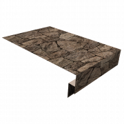 Планка околооконная сложная 250х50х18 (j-фаска) 0,45 Print Elite King Stone TwinColor (2м)