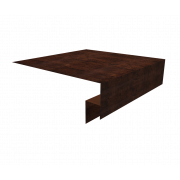 Планка околооконная сложная (Блок-хаус, Экобрус) Grand Line 250х50х25 0,45 Print Elite Cherry Wood TwinColor (3м)