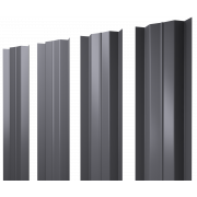 Штакетник М-образный В с прямым резом 0,45 Drap TX RAL 7004 сигнальный серый