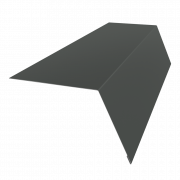 Планка карнизная широкая 100х85 0,45 PE с пленкой RAL 7005 мышино-серый (3м)