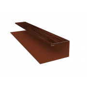 Планка П-образная (Блок-хаус, Экобрус) Grand Line 0,45 Print Elite Cherry Wood TwinColor (2м)