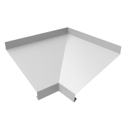 Угол отлива внутренний 250 0,4 PE с пленкой RAL 9003 сигнальный белый