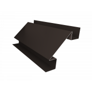 Планка угла внутреннего сложного Экобрус Grand Line 0,5 Velur X RR 32 темно-коричневый (2м)