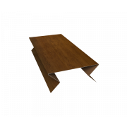 Планка угла внешнего составная нижняя 0,45 Print Elite Golden Wood TwinColor (3м)