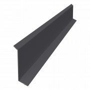 Планка примыкания в штробу 60 0,45 PE с пленкой RAL 7004 сигнальный серый (3м)