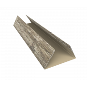 Планка стыковочная составная нижняя 0,45 Print Elite Nordic Wood TwinColor (2м)