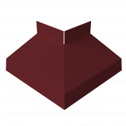 Угол отлива внешний 70 0,45 Drap TX с пленкой RAL 3005 красное вино